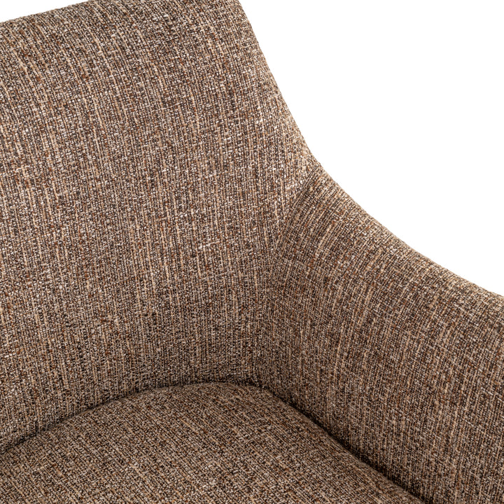 Eetkamerstoel Aldo brown tweed swivel