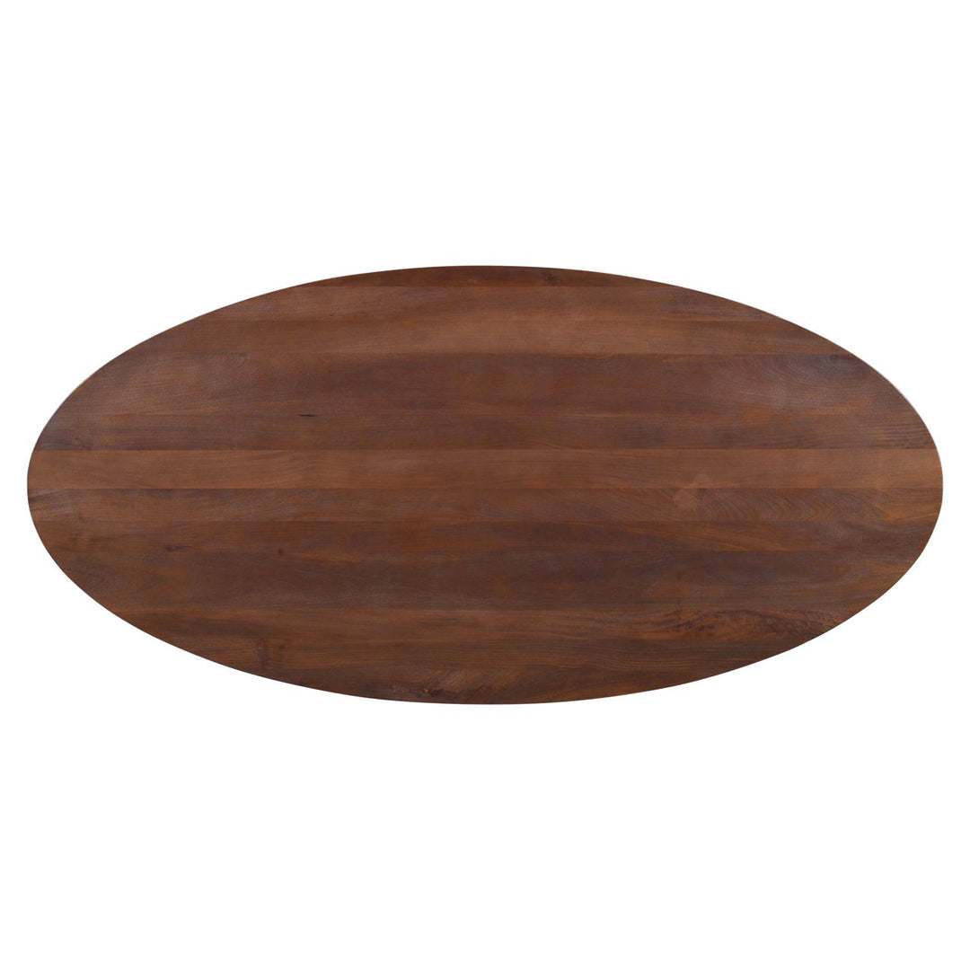 Stafford spicebrown oval dining table 230