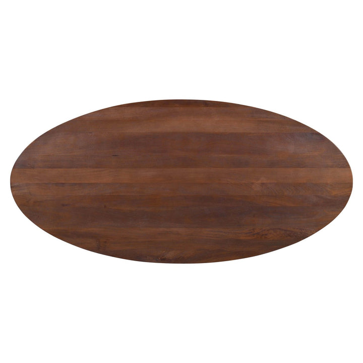 Stafford spicebrown oval dining table 230