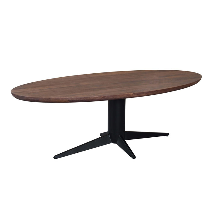 Stafford spicebrown oval dining table 230