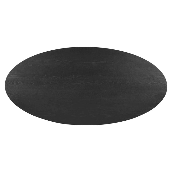 Dining table Rayford black oval 230