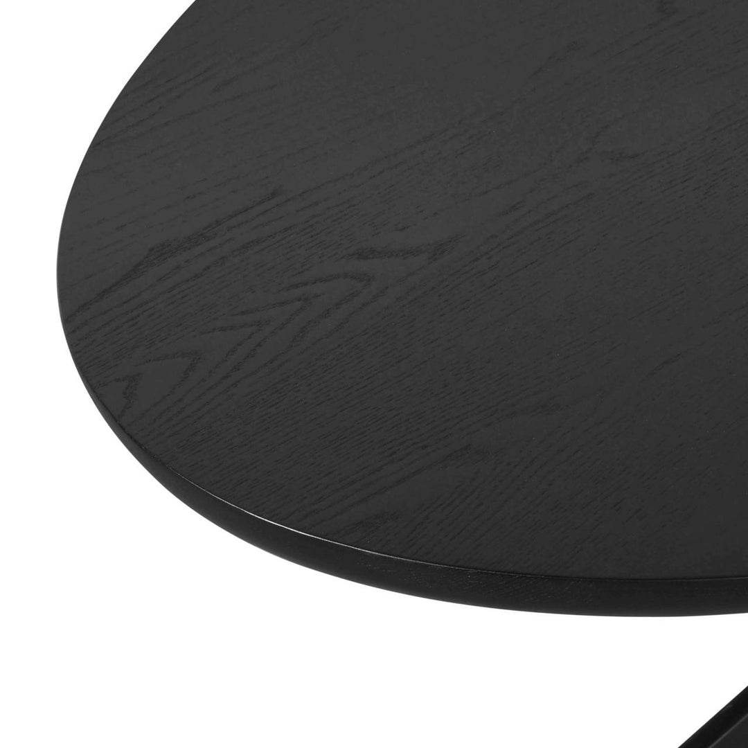 Dining table Rayford black oval 230