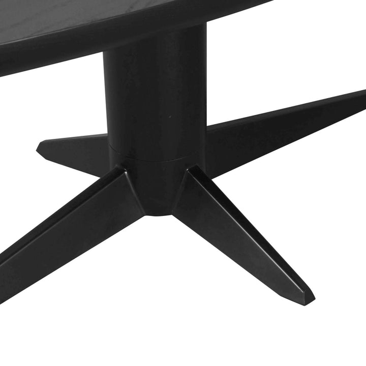 Dining table Rayford black oval 230