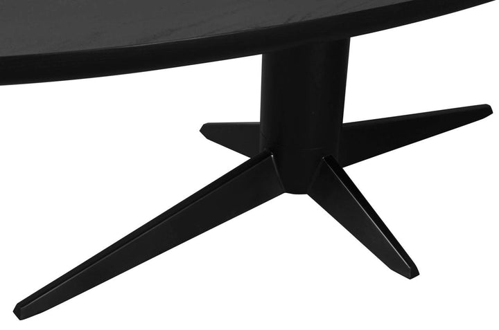 Dining table Rayford black oval 230
