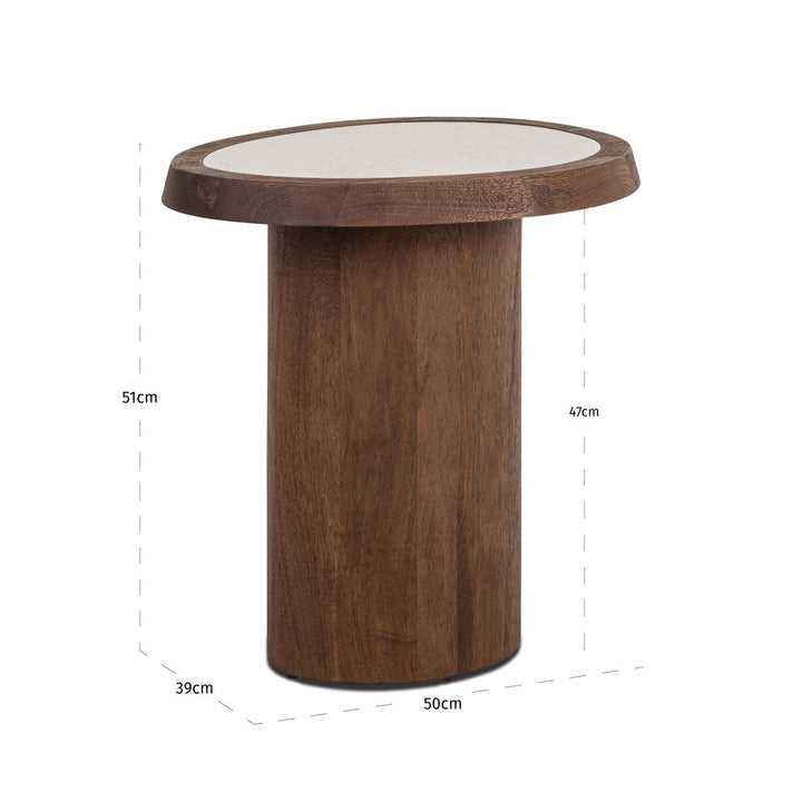 Beistelltisch Melrose Spice Brown