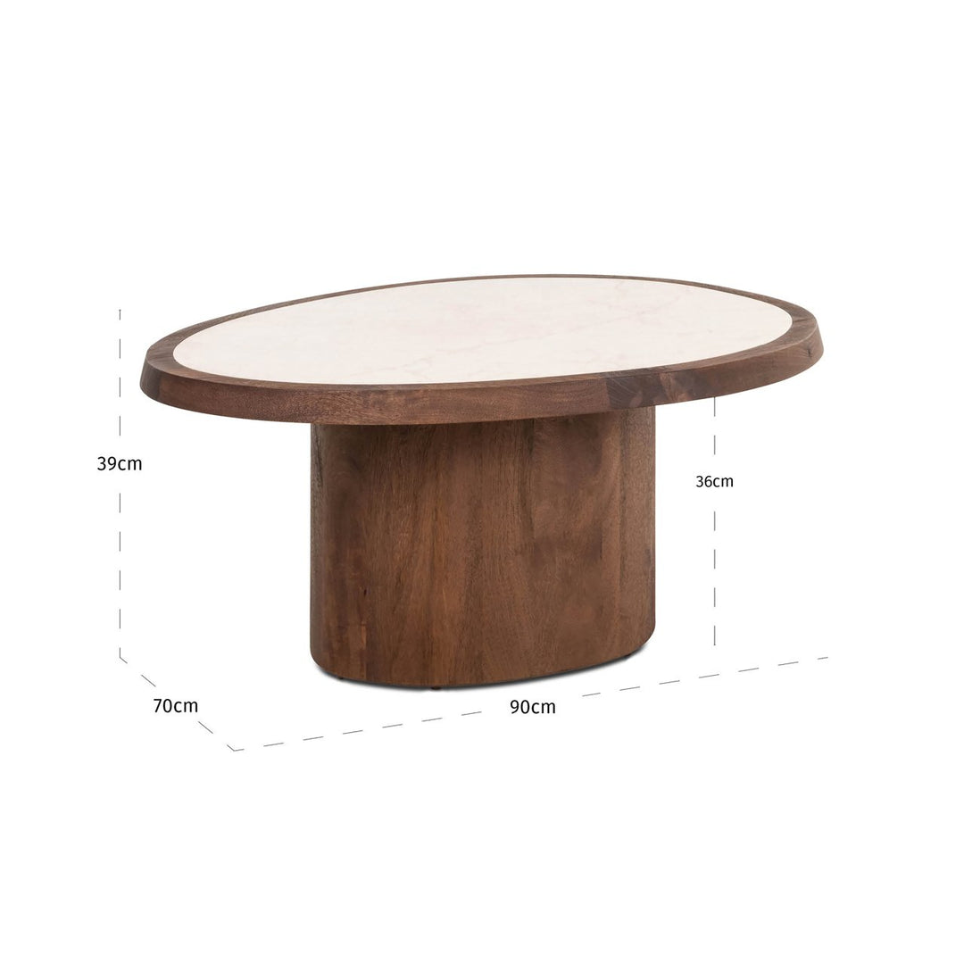 Melrose spice brown coffee table