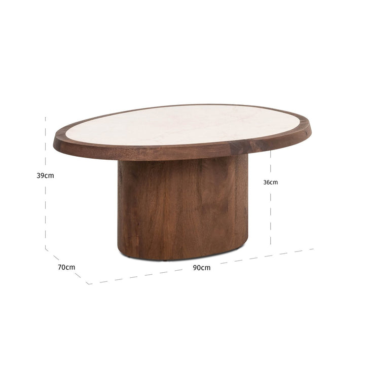 Melrose spice brown coffee table