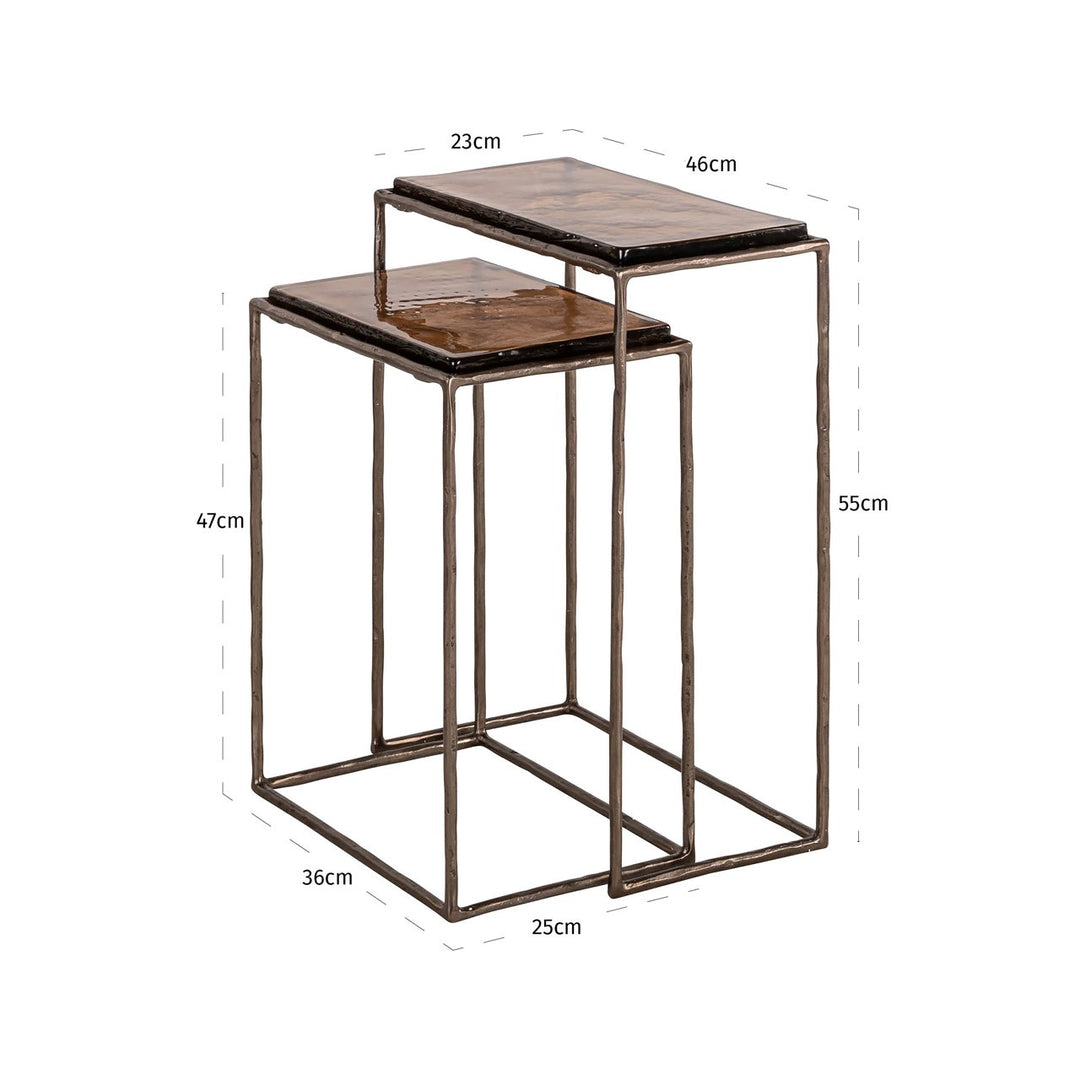 Side table Villano bronze (Set of 2)
