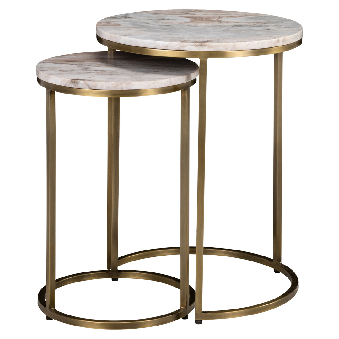 Side table Bottega Blush beige (Set of 2)