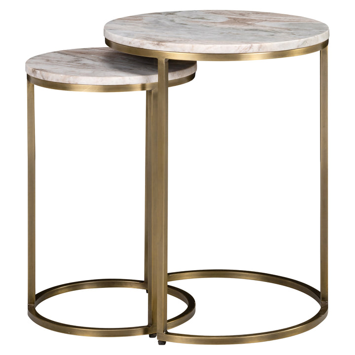 Side table Bottega Blush beige (Set of 2)