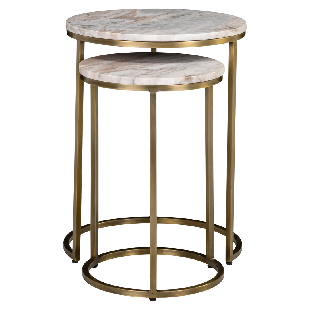 Side table Bottega Blush beige (Set of 2)