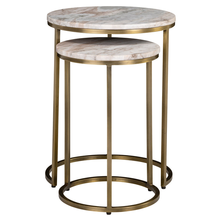 Side table Bottega Blush beige (Set of 2)