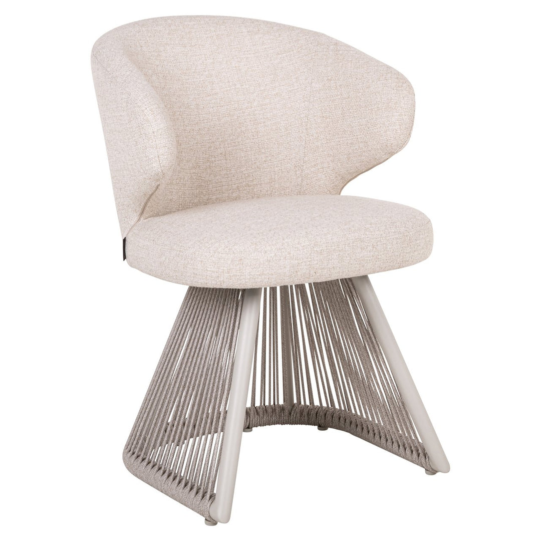 Nuba beige alpiner Essstuhl für den Außenbereich