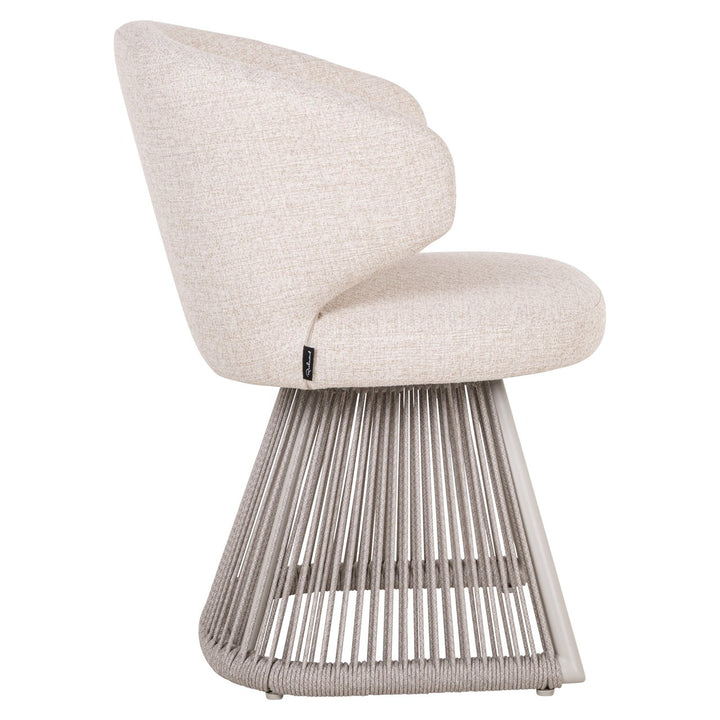 Nuba beige alpiner Essstuhl für den Außenbereich