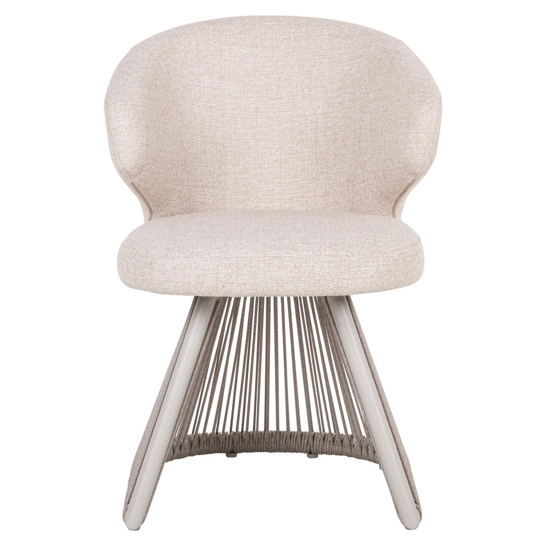 Nuba beige alpiner Essstuhl für den Außenbereich