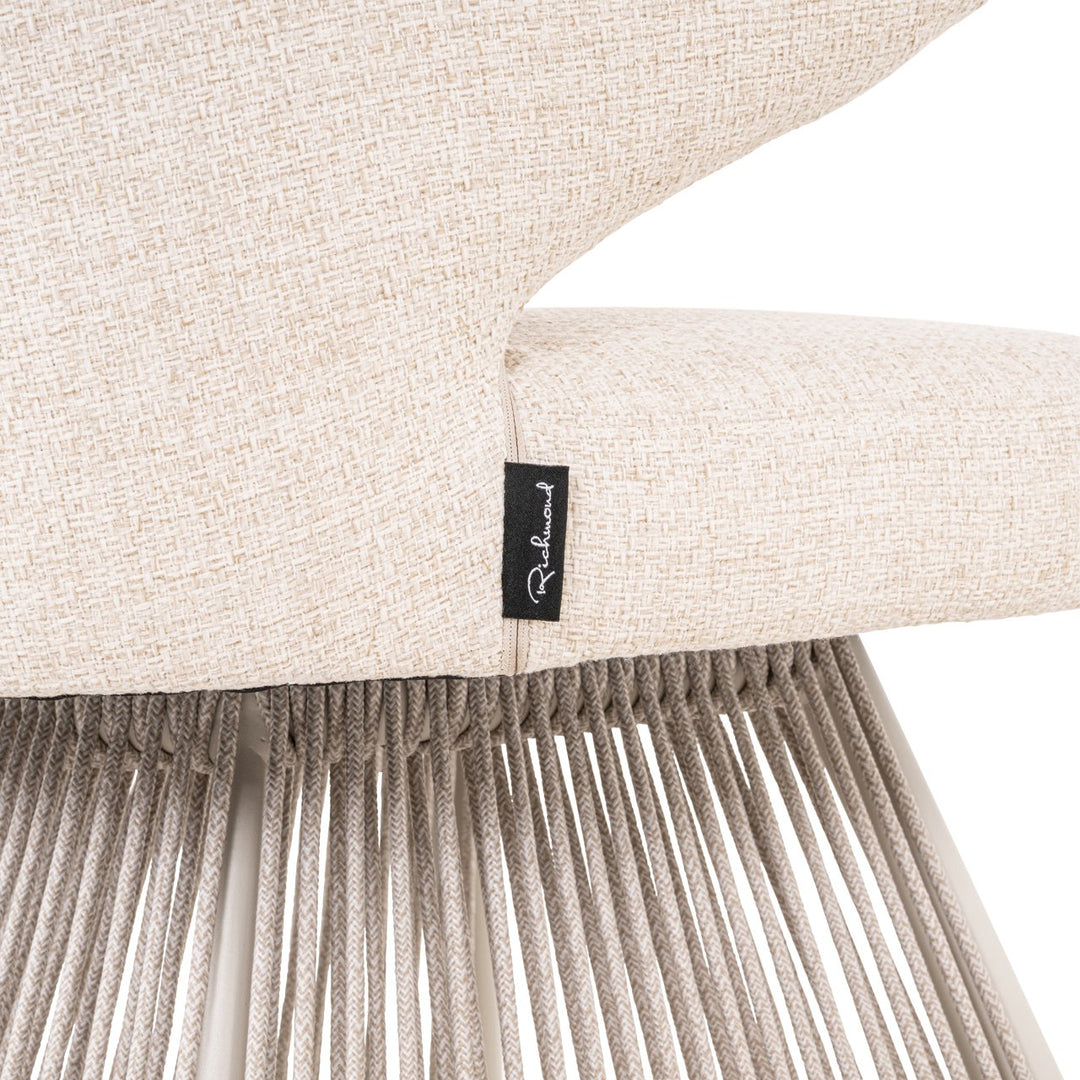Nuba beige alpiner Essstuhl für den Außenbereich