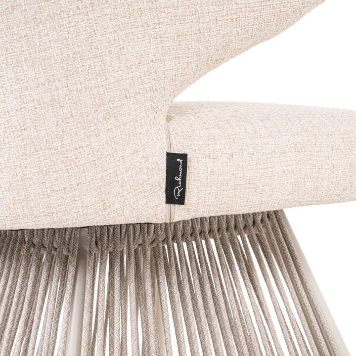 Nuba beige alpiner Essstuhl für den Außenbereich