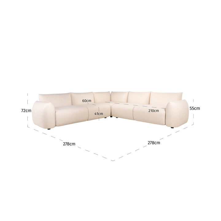 Outdoor-Sofa Dawson beige Alpine Ecksofa