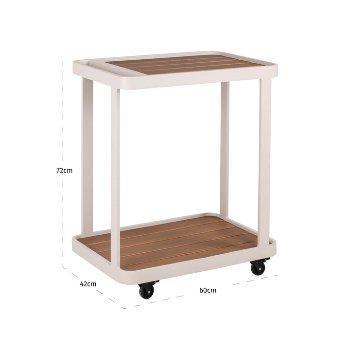 Outdoor trolley Spritz beige