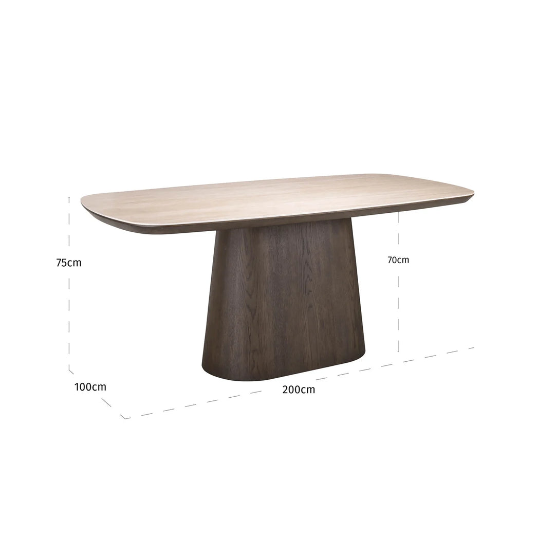 Dining table Ritz brown 200