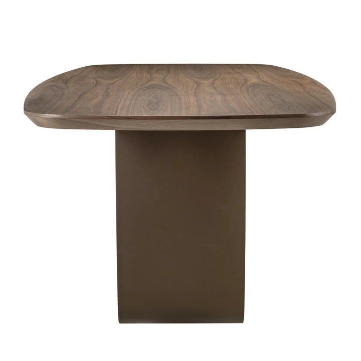 Dining table Windsor walnut 230 brass base