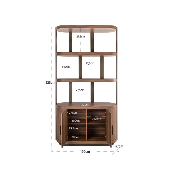 Wandschrank Windsor Nussbaum