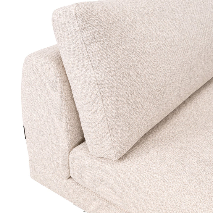 Trinity cayenne ecru 1.5-seater sofa without arms