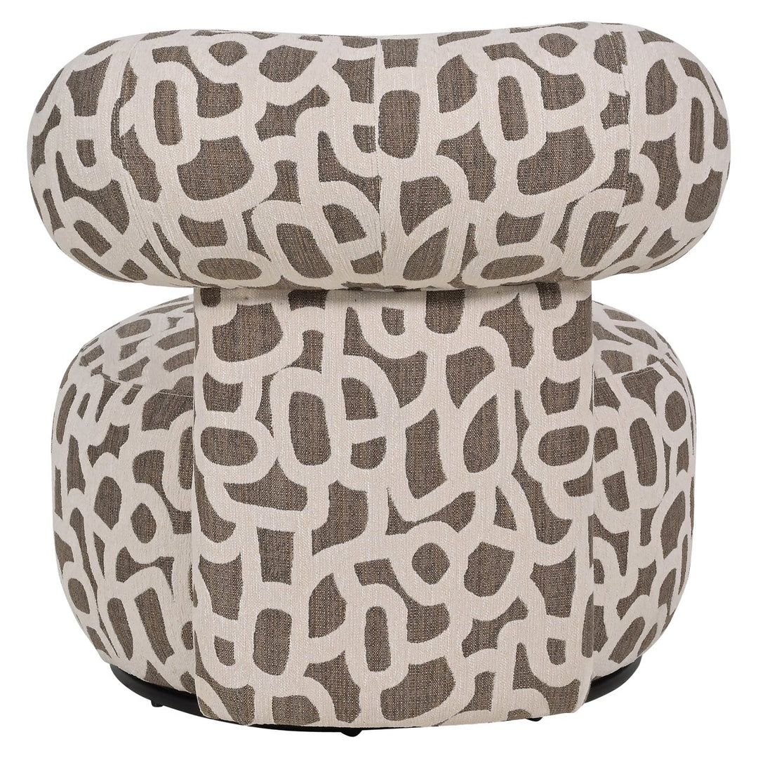 Lounge chair Kaya weave brown