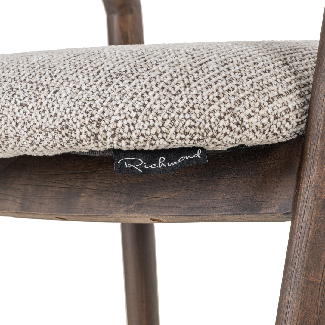 Richmond Counterstoel Mihara, Mocca Fancy - detail | CéJor Wonen