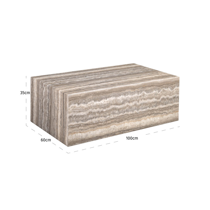 Sofa-Element Dulce Beistelltisch grau