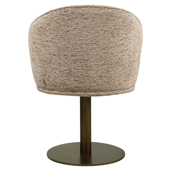 Dining chair Beverly mocca linear swivel