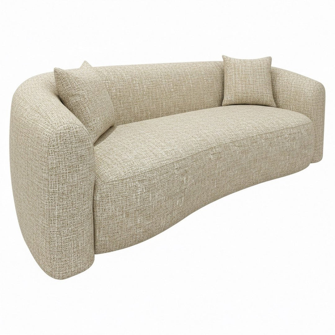 Bank Luxandra Sand Tweed schwer entflammbar