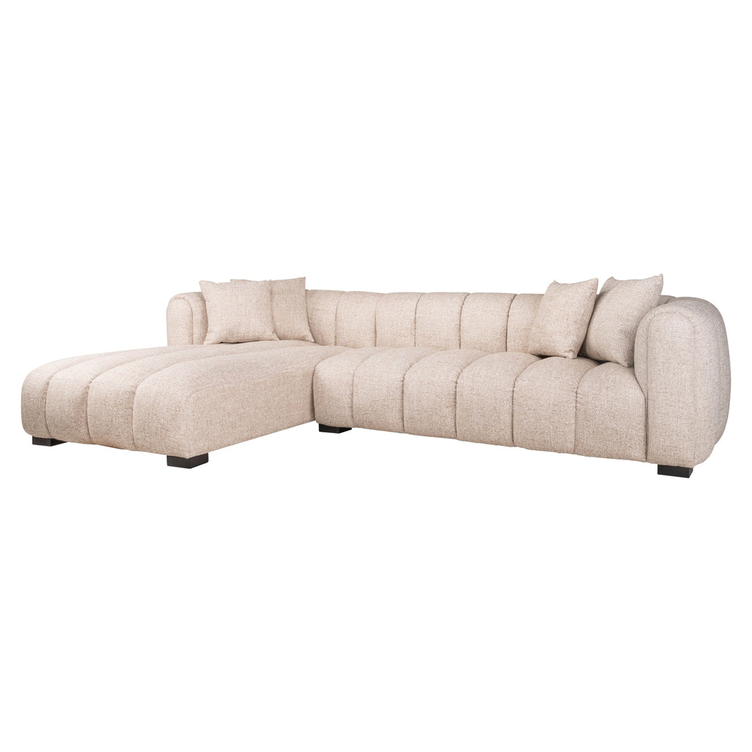 Richmond Bank Novaro Crème Tweed Lounge Links