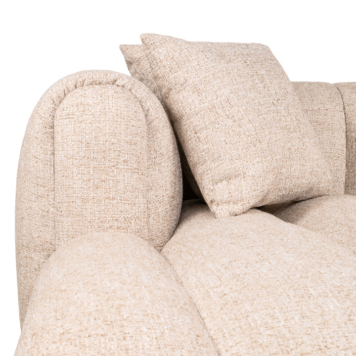 Richmond Bank Novaro Crème Tweed Lounge Links