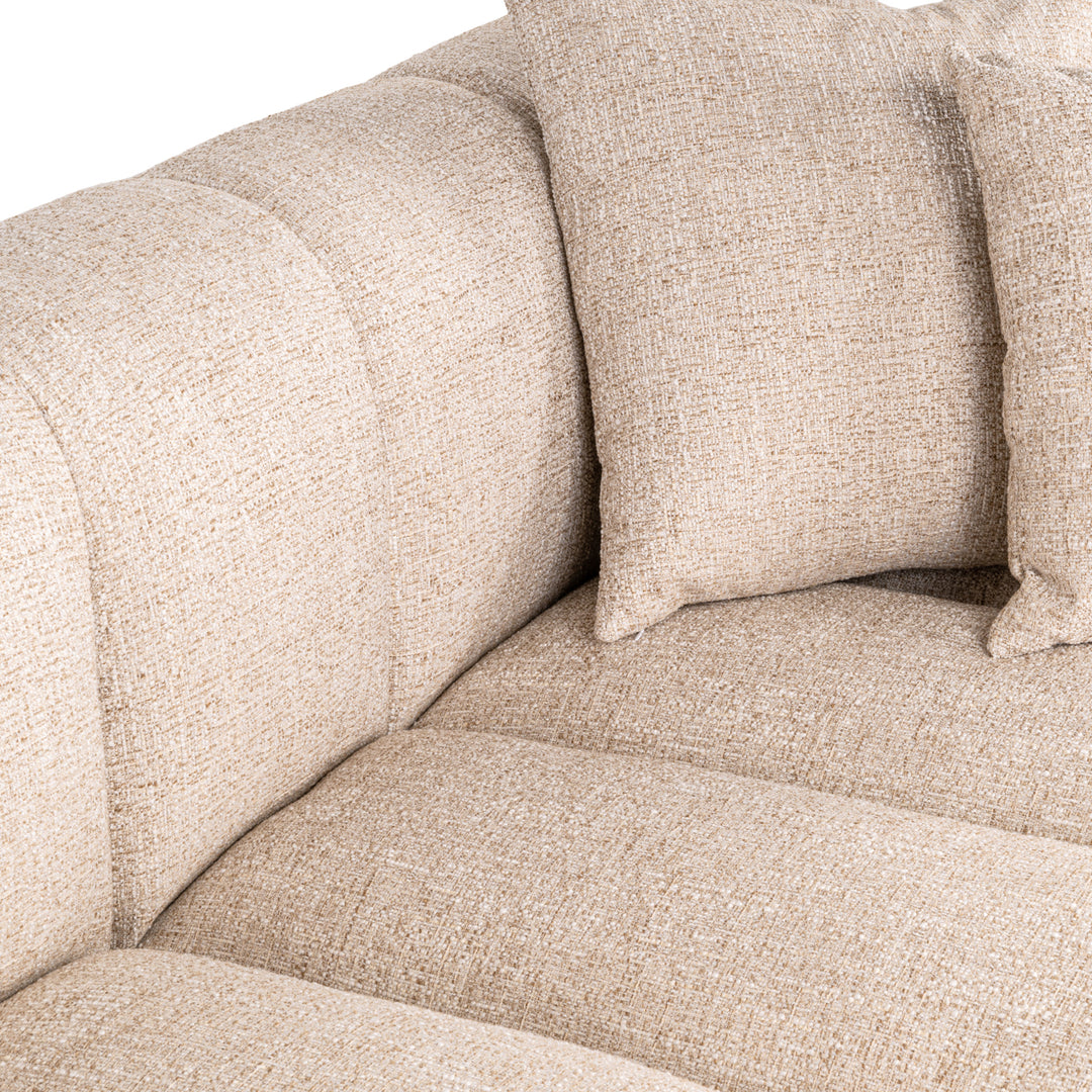 Richmond Bank Novaro Crème Tweed Lounge Links