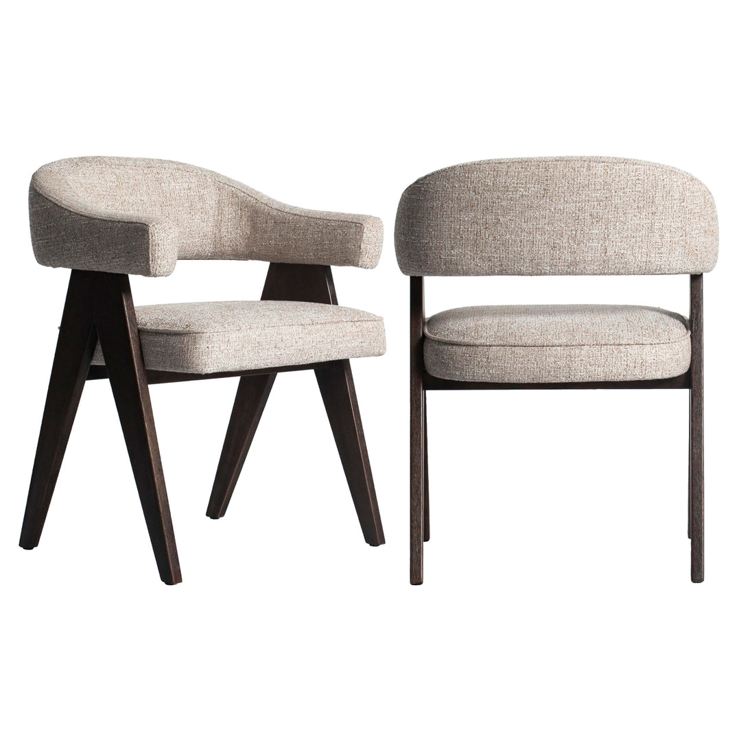 Eetkamerstoel Mori cream tweed fire retardant