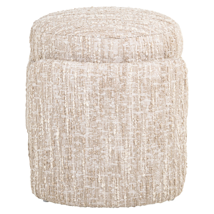 Ottoman & Footstool Cupid beige angora with storage