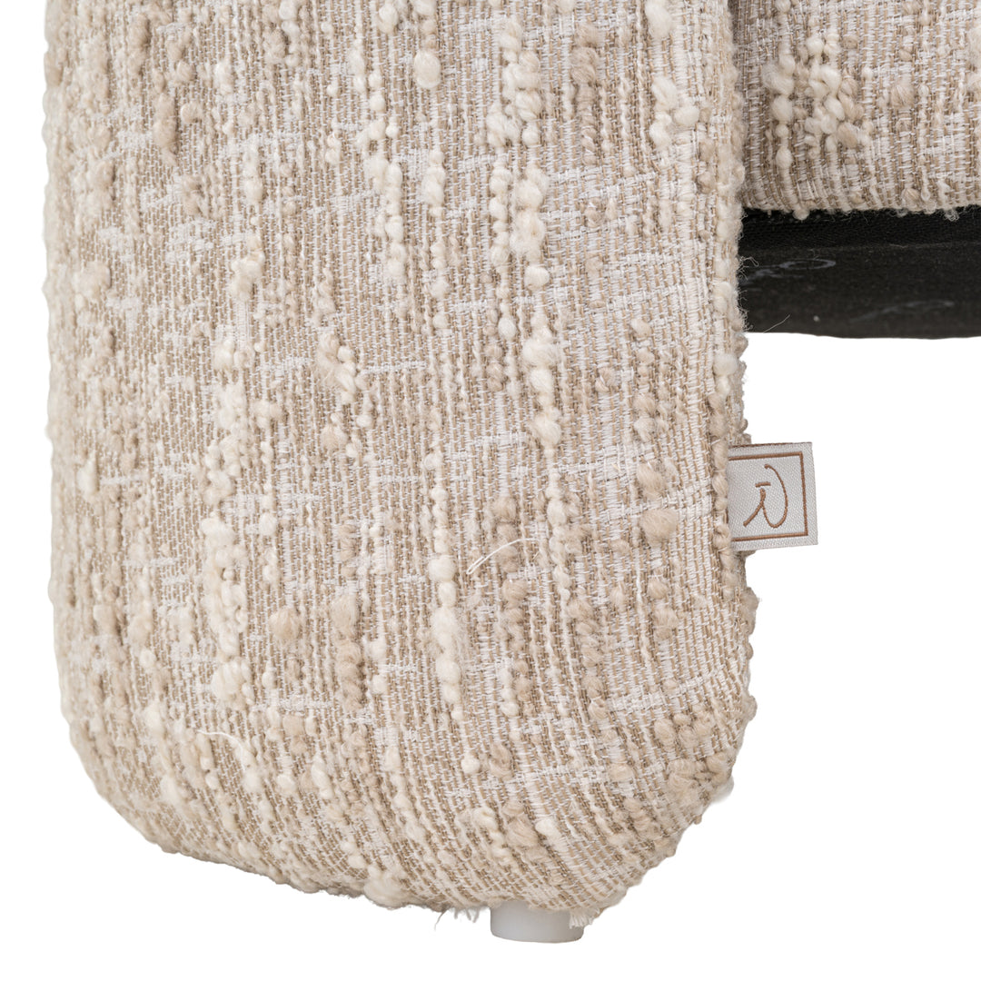 Ottoman & Footstool Cupid beige angora with storage