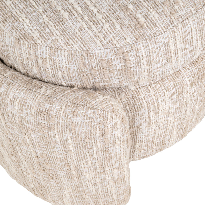 Ottoman & Footstool Cupid beige angora with storage