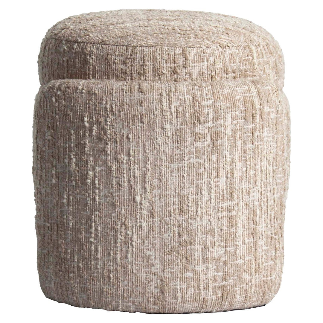 Ottoman & Footstool Cupid beige angora with storage