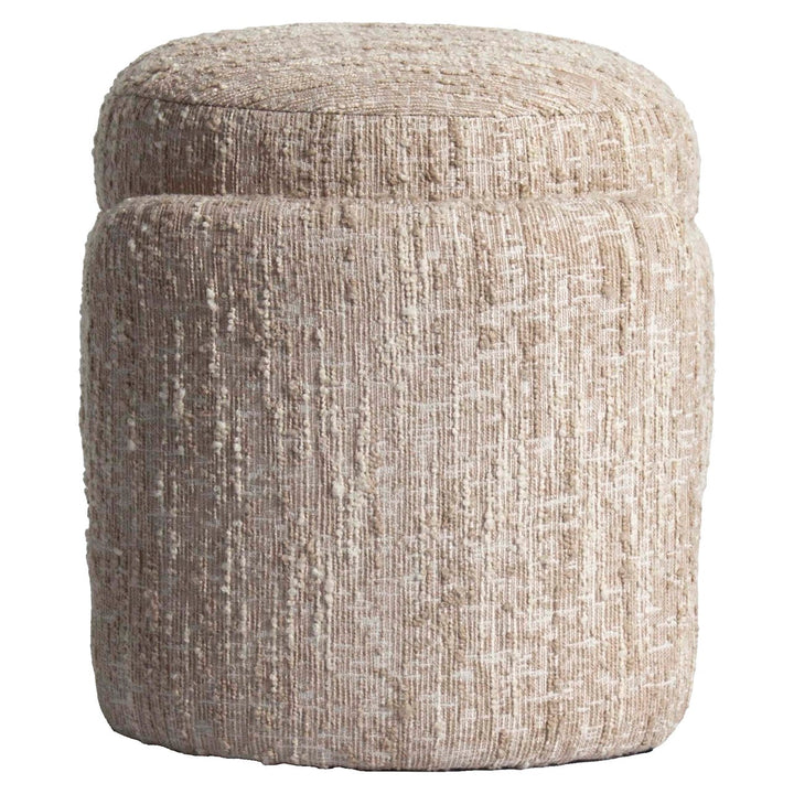 Ottoman & Footstool Cupid beige angora with storage