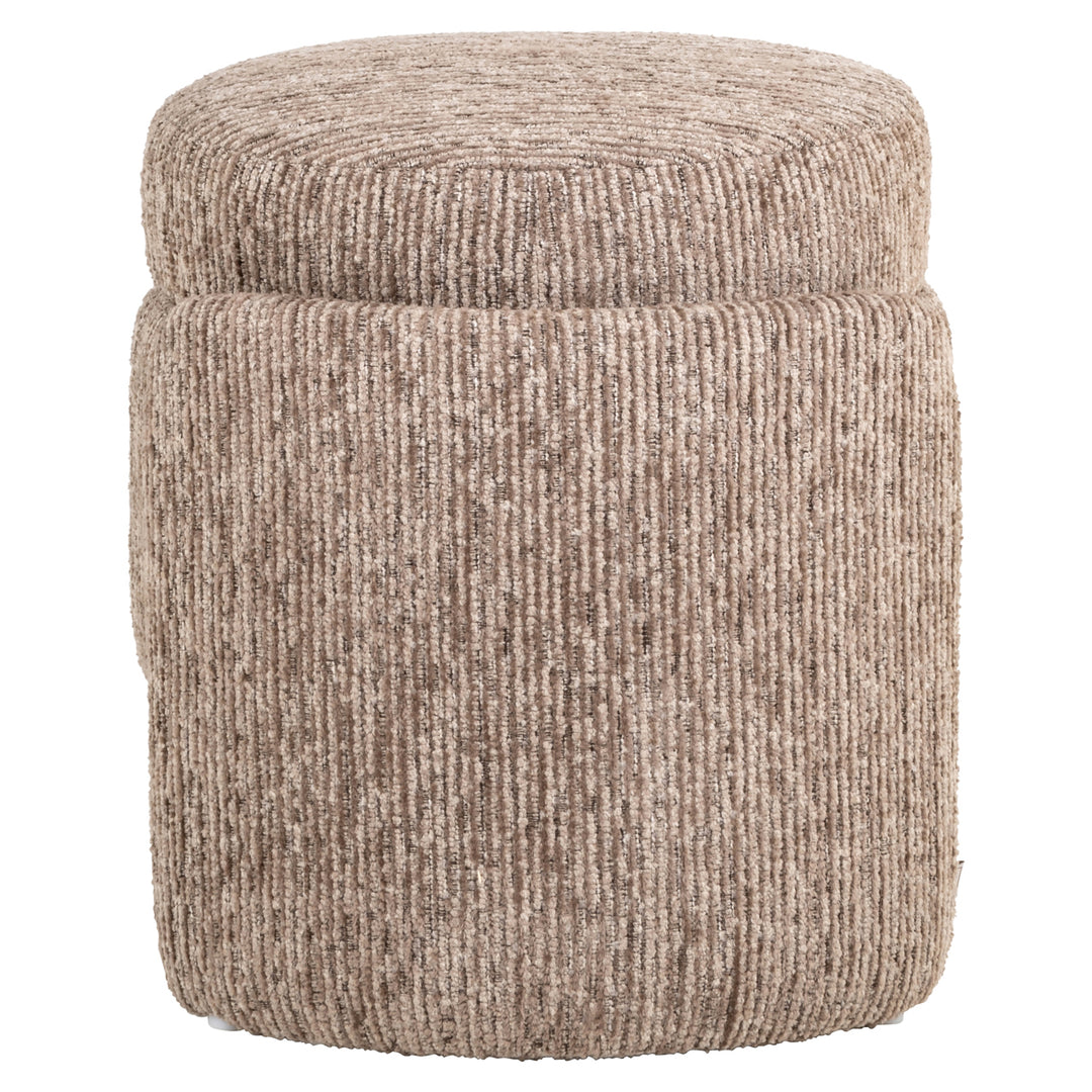Pouf & Fußhocker Cupid mocca linear mit Stauraum