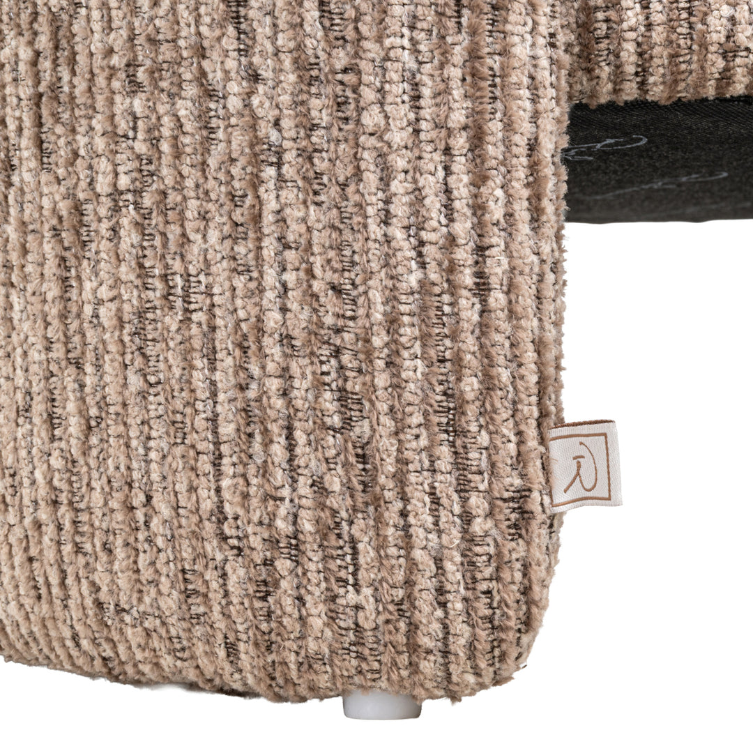 Pouf & Fußhocker Cupid mocca linear mit Stauraum
