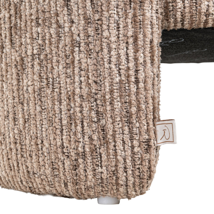 Pouf & Fußhocker Cupid mocca linear mit Stauraum