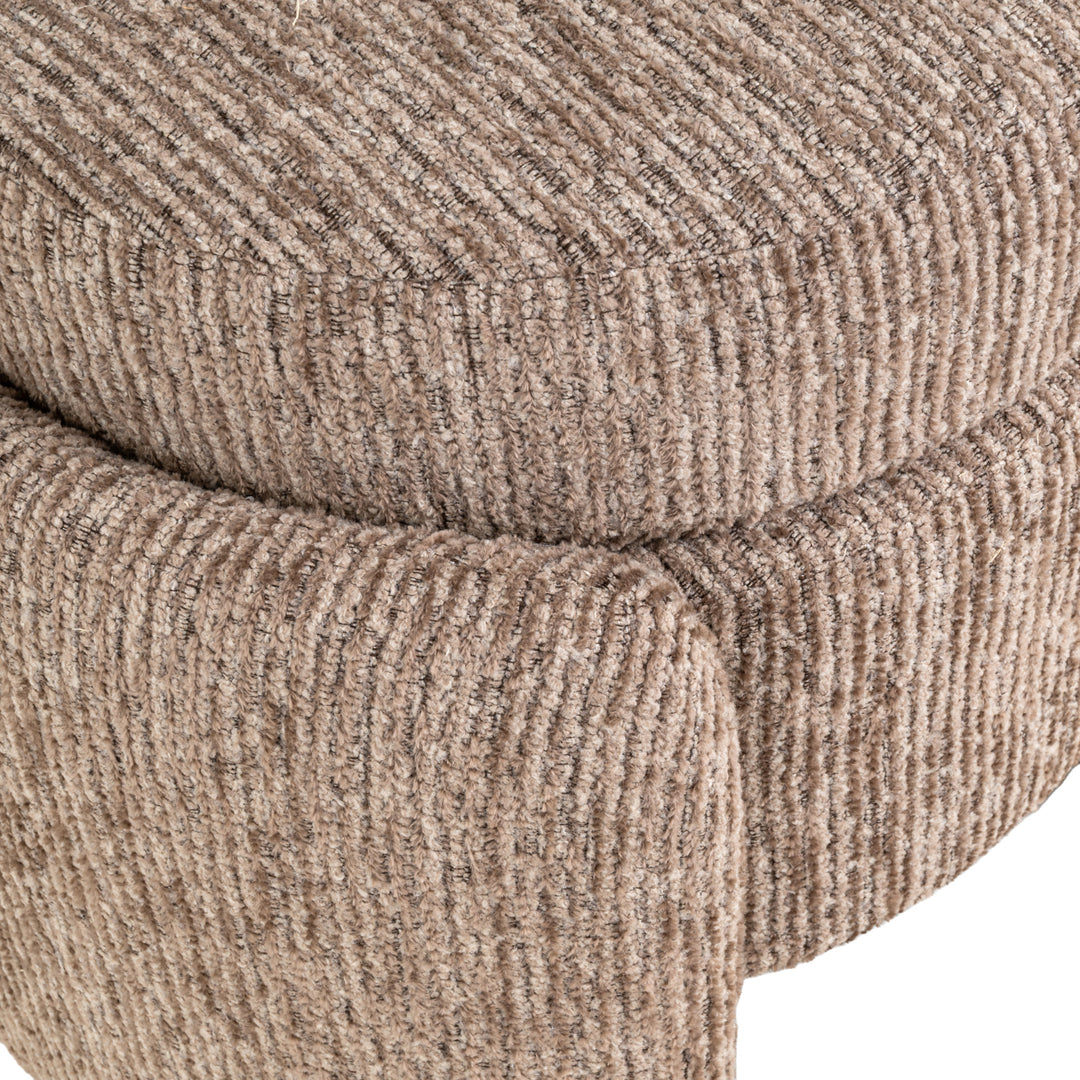 Pouf & Fußhocker Cupid mocca linear mit Stauraum