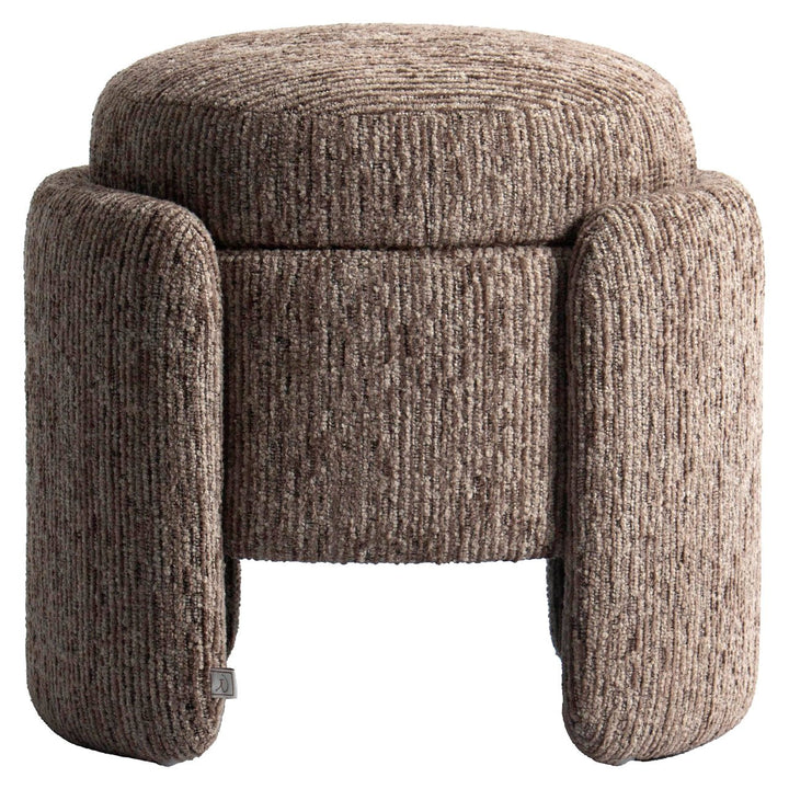 Pouf & Fußhocker Cupid mocca linear mit Stauraum