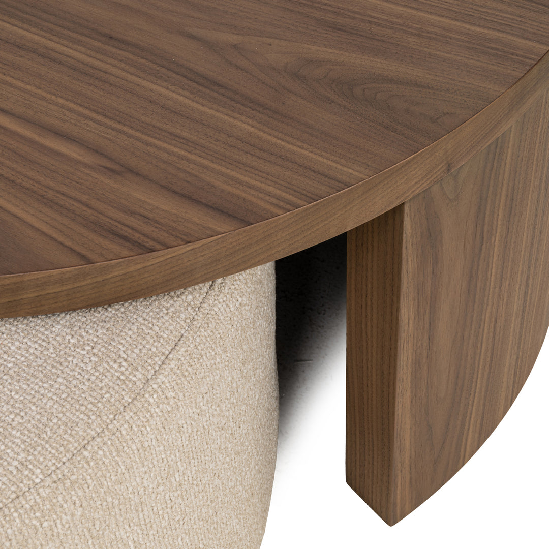 Salontafel Windsor walnut fire retardant (Set of 2)