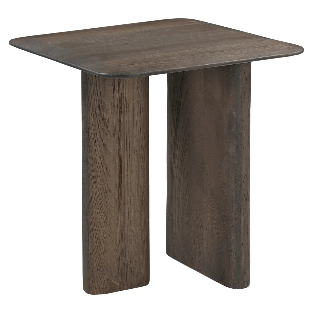 Side table Castello Smoked charcoal oak top