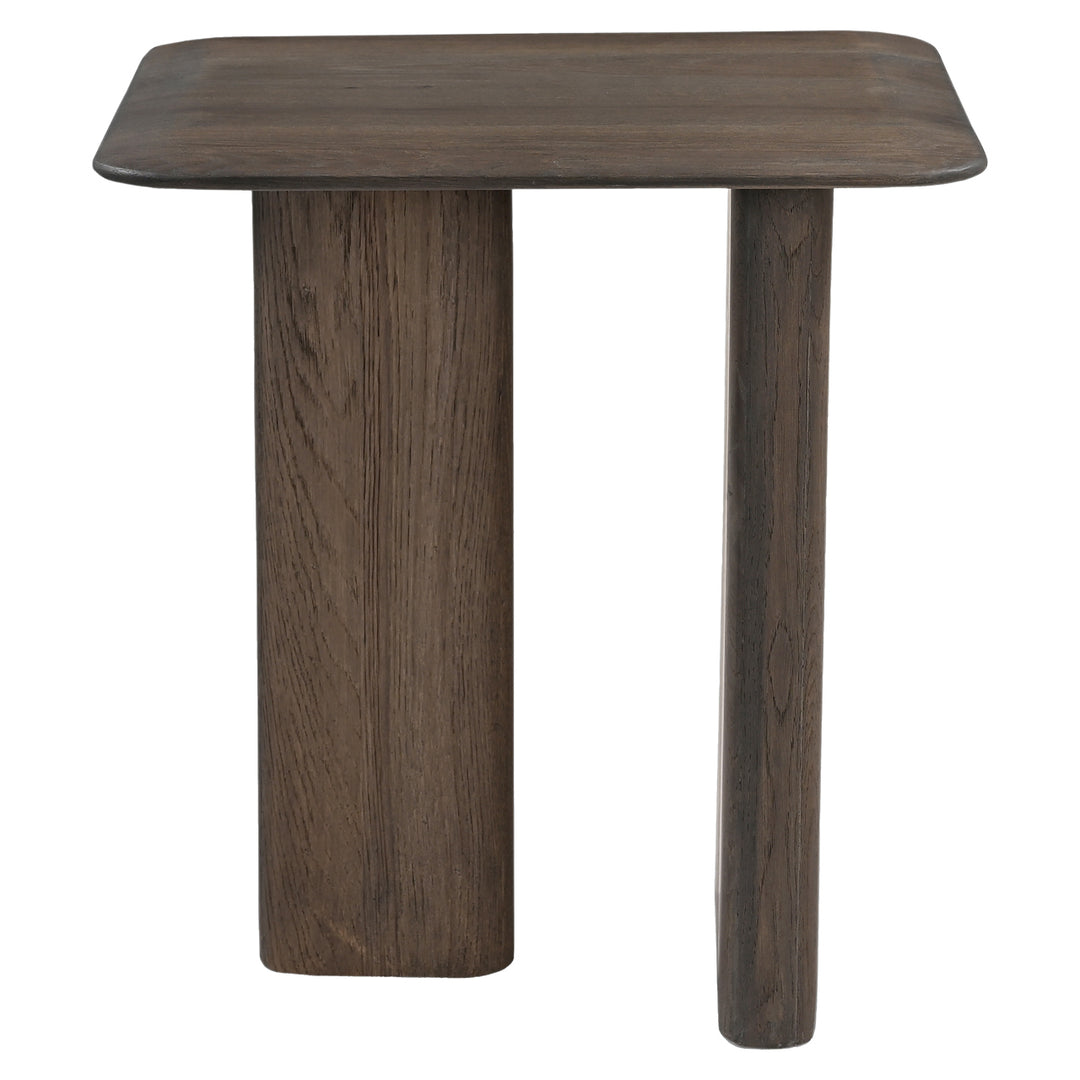 Side table Castello Smoked charcoal oak top