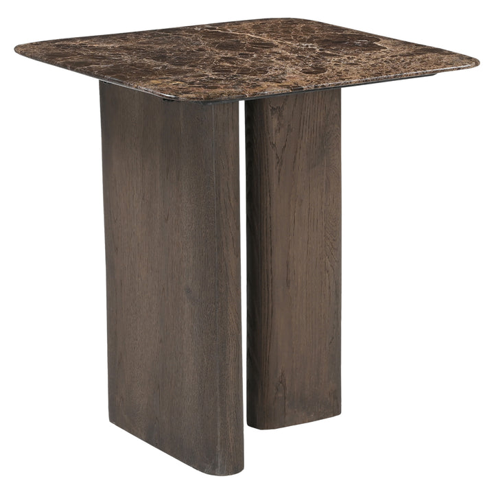 Side table Castello Smoked charcoal marble top